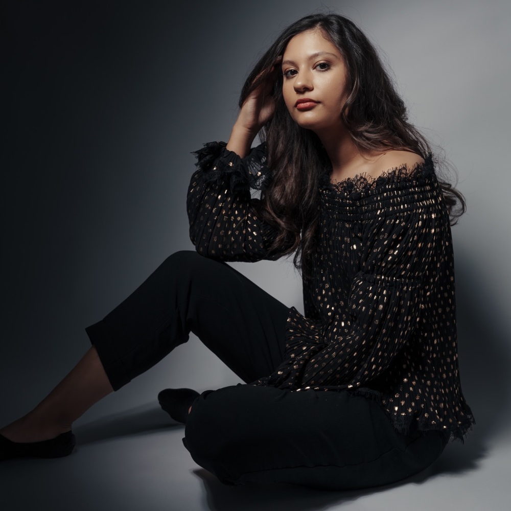 The Kooples Moonlight Golden Dots Off Shoulder S